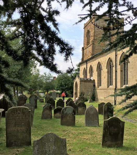 Churchyard at St Mary's in South Kelsey, Lincolnshire. July 2016