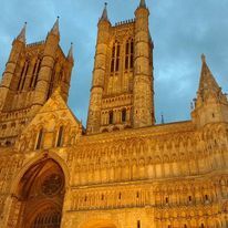 Lincoln Cathedral at the golden hour. August 2016